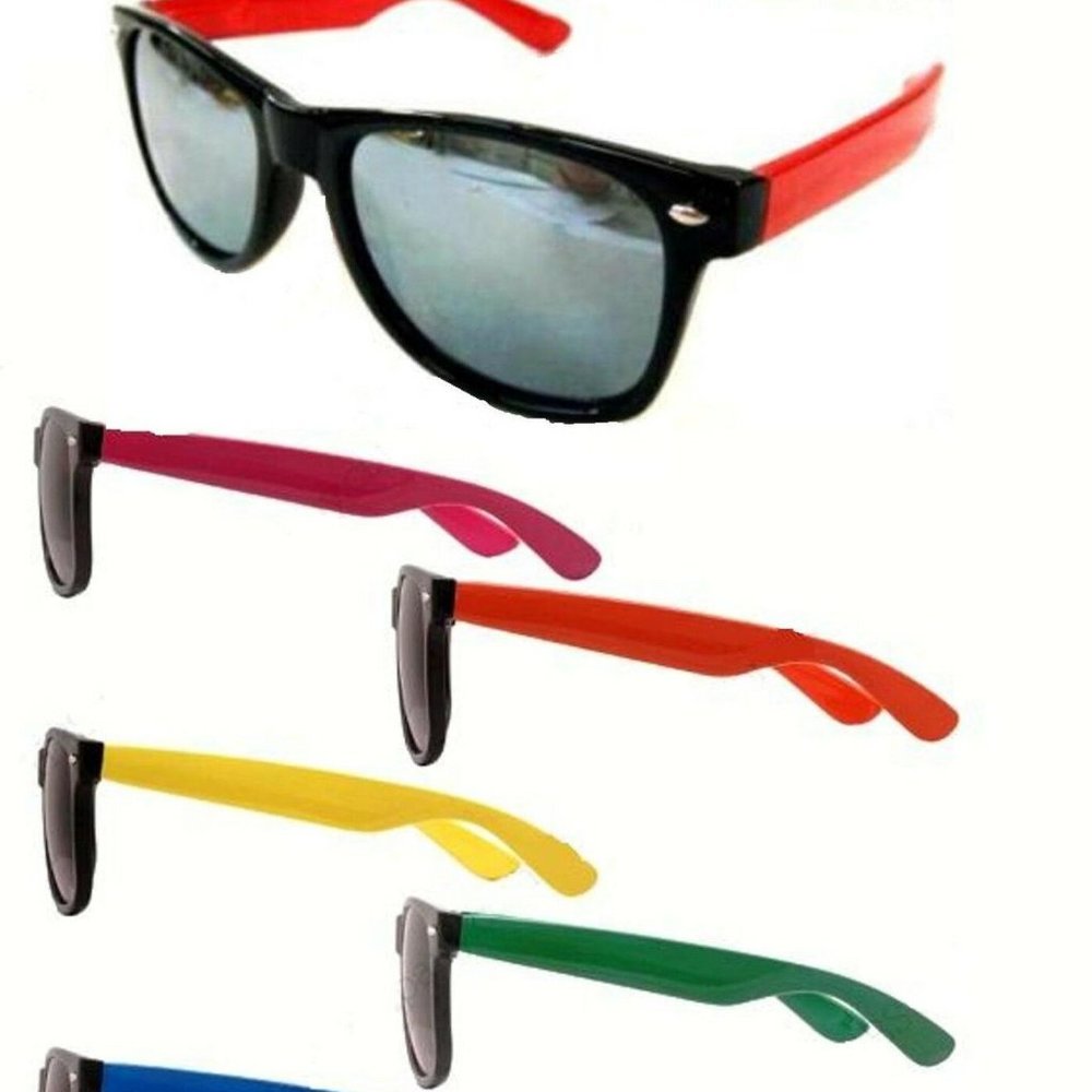 Large Sunglasses Silver Mirrored Lens